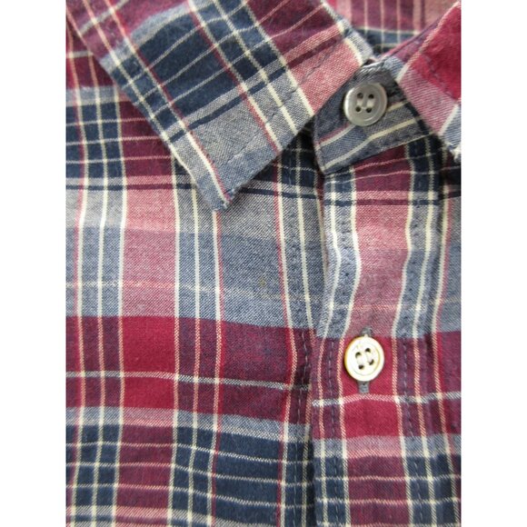 Journal Standard Shirt XS Red Japanese Button Up Shirt Plaid Colorful * - Picture 4 of 12